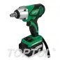 Máquina de Impacto a Bateria 18V 2x4,0Ah sem Escovas 1/2" 500Nm KPAA1650 Toptul