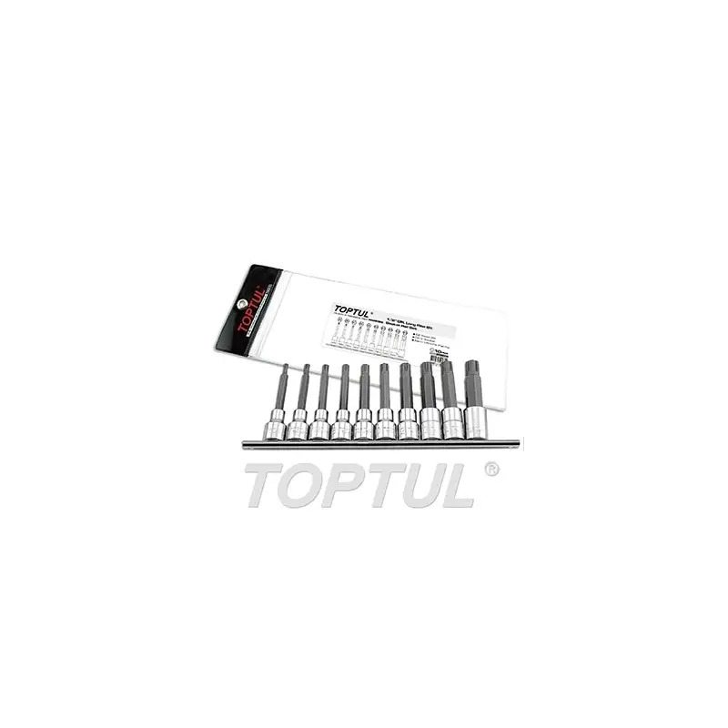 Jogo de Bits de Caixa Longos 1/2" 10 Peças GAAG1003 Toptul