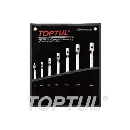 Jogo de Chaves Tubulares Giratórias Duplas GPAQ0701 Toptul Toptul