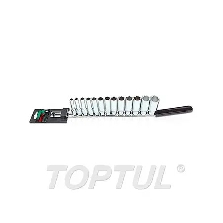 Jogo de 13 Chaves de Caixa Longas 3/8" GAAQ1311 Toptul Toptul