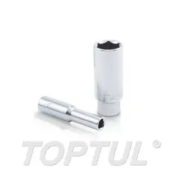 Chave de Caixa Sextavada Longa 1/4" 8mm BAEE0808 Toptul Toptul