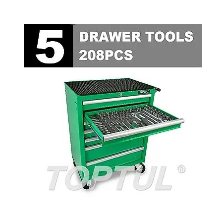 Carro de Ferramentas Limited 7 Gavetas e 208 Peças GE-20820 Toptul Toptul