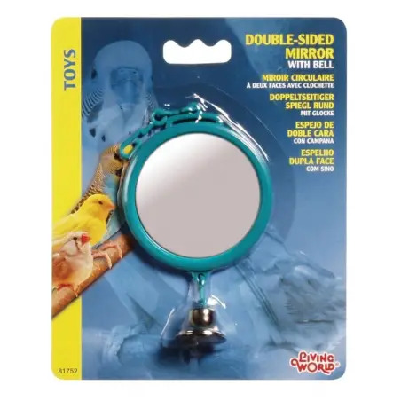 Brinquedo Espelho Dupla Face com Sino Grande para Ave 81752 Living World Living Word
