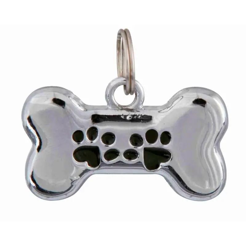 Placa Identificadora em Forma de Osso 35x20mm para Cão Trixie