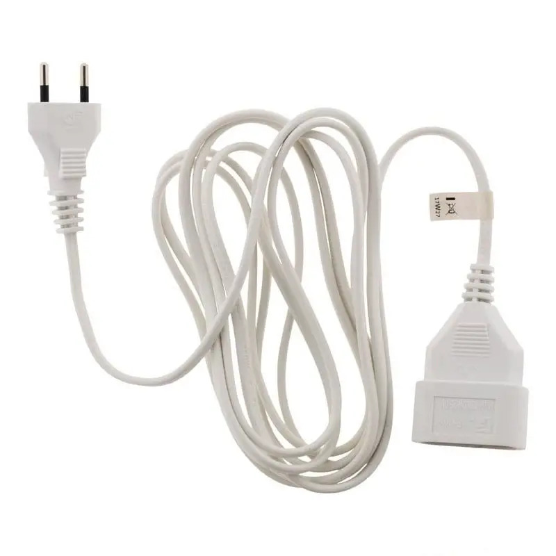 Extensão Macho/Fêmea HO3VVH-2F 2x0,75 2,5A Branca Electraline
