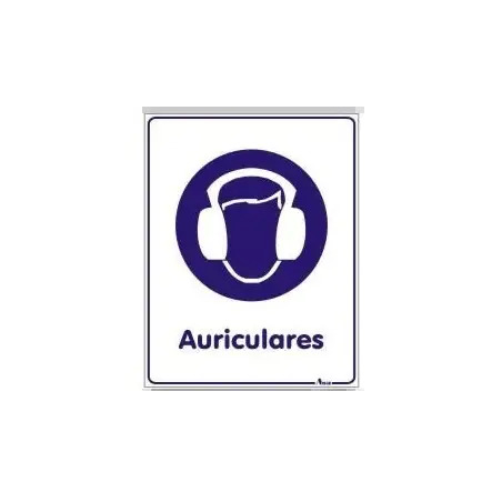 Placa Sinalizadora em PVC "Usar Protetores Auriculares" Valpec Valpec