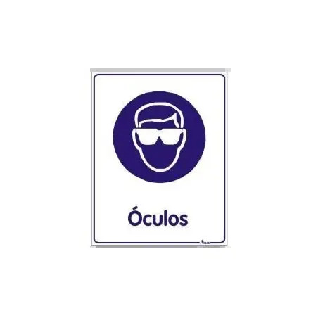 Placa Sinalizadora em PVC "Usar Óculos" Valpec Valpec
