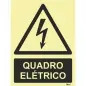 Placa Sinalizadora em PVC 10x15cm "Quadro Elétrico" Valpec