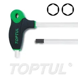 Chave de Punho Sextavada Dupla Longa 6mm AGHD0620 Toptul Toptul
