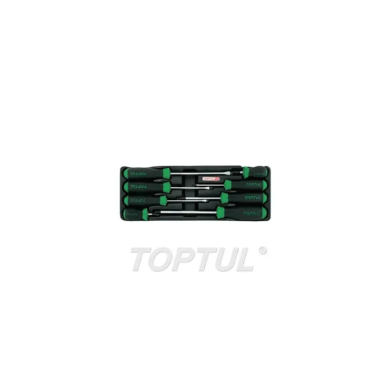 Tabuleiro com Jogo de 8 Chaves de Fenda e Phillips GAAT0805 Toptul