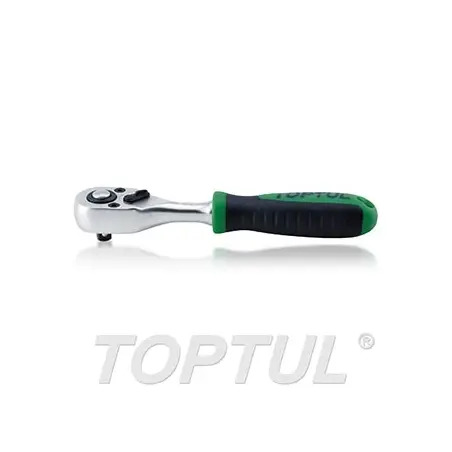 Roquete Curto Reversivel com Punho 1/4" 36 Dentes Toptul Toptul