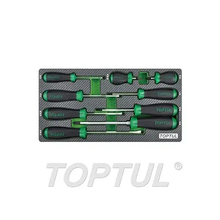 Jogo de Chaves de Fenda Phillips 9 Peças GEA0909 Toptul Toptul