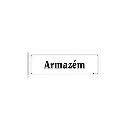 Placa Sinalizadora em PVC 20x6,5cm "Armazém" Valpec Aman