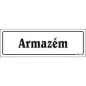 Placa Sinalizadora em PVC 20x6,5cm "Armazém" Valpec