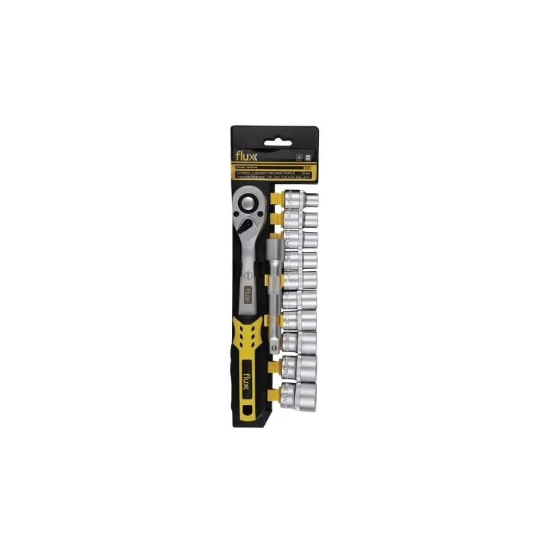 Conjunto Chave Caixa Cromo Vanadium 12 Peças 1/2 Flux