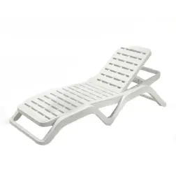 Espreguiçadeira Scirocco Branca 72x187x45cm 11900 Ipae Ipae