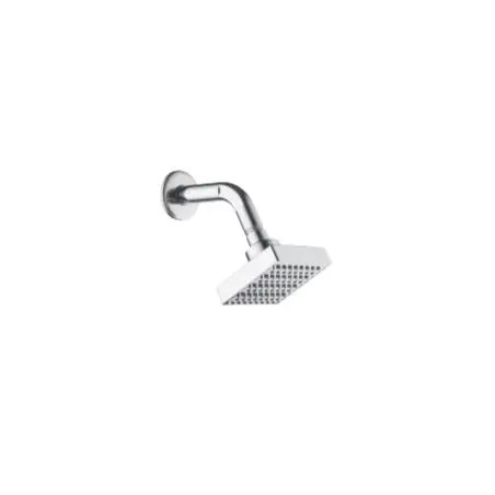 Chuveiro Quadrado Cromado 85x85mm 1A Tubo Flux Flux