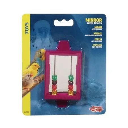 Brinquedo Espelho com Contas para Aves Living World Living World