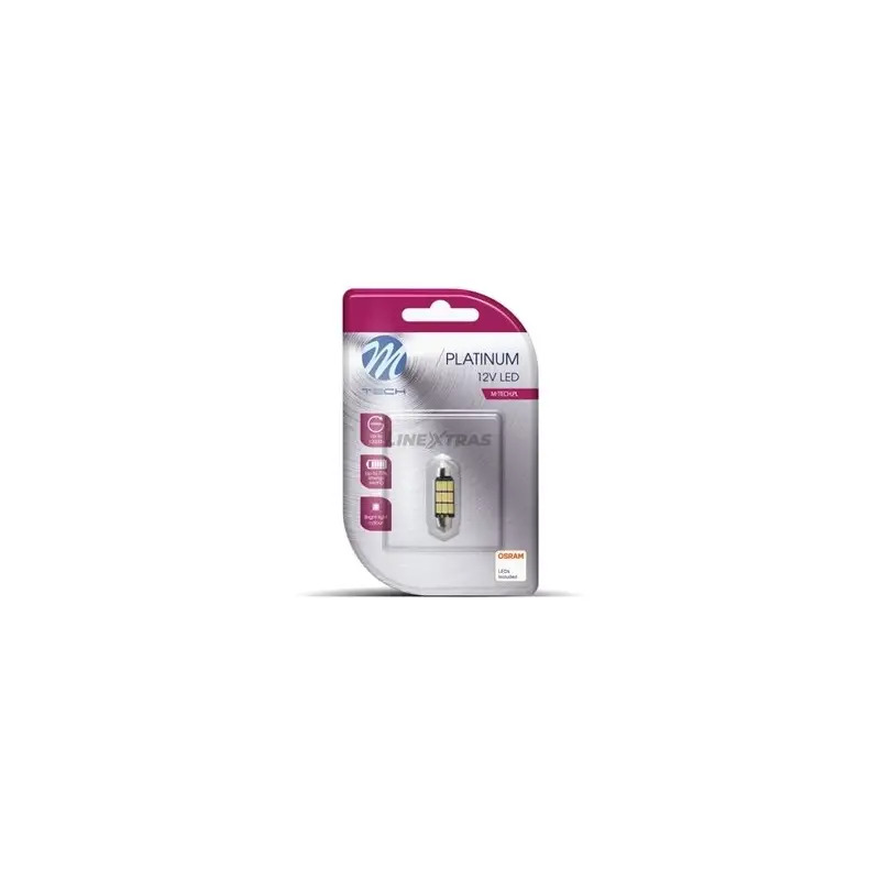 Lâmpada Automóvel C5W SV8.5 36mm SMD5630 Canbus 12V Osram