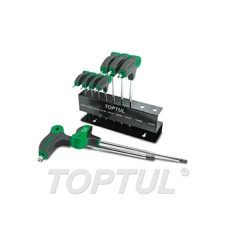 Jogo de Chaves Torx Tamperproof 9 Peças GAAX0901 Toptul Toptul