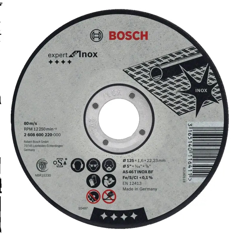 Disco abrasivo PRO Stainless Steel and Metal, 76 x 1 x 10 mm 2608601520 Bosch