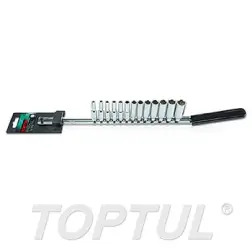 Jogo de Chaves de Caixa Longas 1/4" 13 Peças GAAQ1309 Toptul Toptul