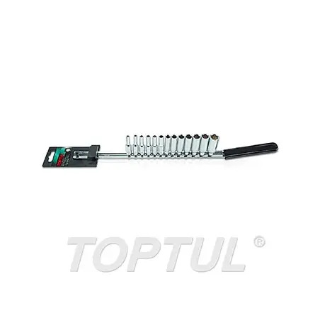 Jogo de Chaves de Caixa Longas 1/4" 13 Peças GAAQ1309 Toptul Toptul