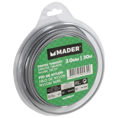Fio de Nylon Dente de Tubarão 3,00mm e 30mt Mader Mader