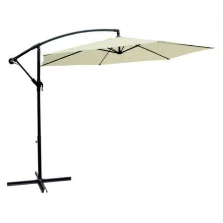 Guarda-Sol Banana 270cm Beje com Suporte 53884 Aktive Aktive