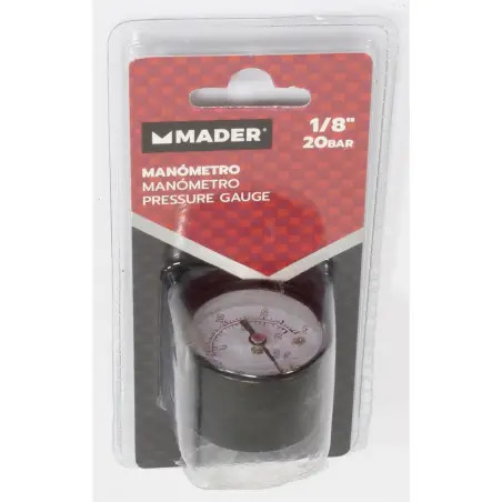 Manómetro Pressão 1/8" 20bar Mader Mader