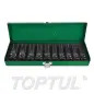 Jogo de Chaves de Impacto Longas 1/2" 10 Peças GDAD1002 Toptul