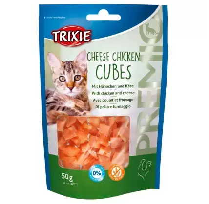 Snack Prémio Cubos de Frango com Queijo 50gr para Gato 42717 Trixie Trixie