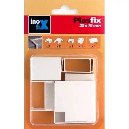 Acessórios Brancos para Calha Técnica 35x16mm Pack 7un Inofix Inofix
