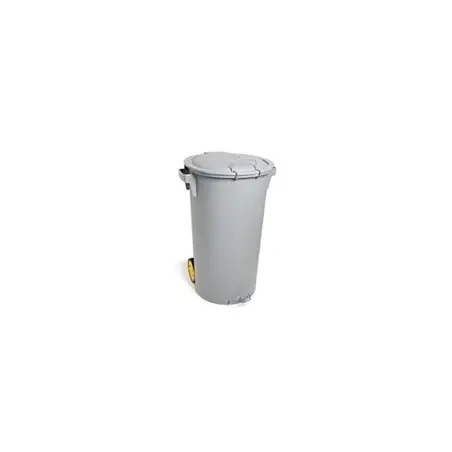 Balde Plástico de Lixo com Pedal e Rodas 80Lt 789 Reivax Reivax