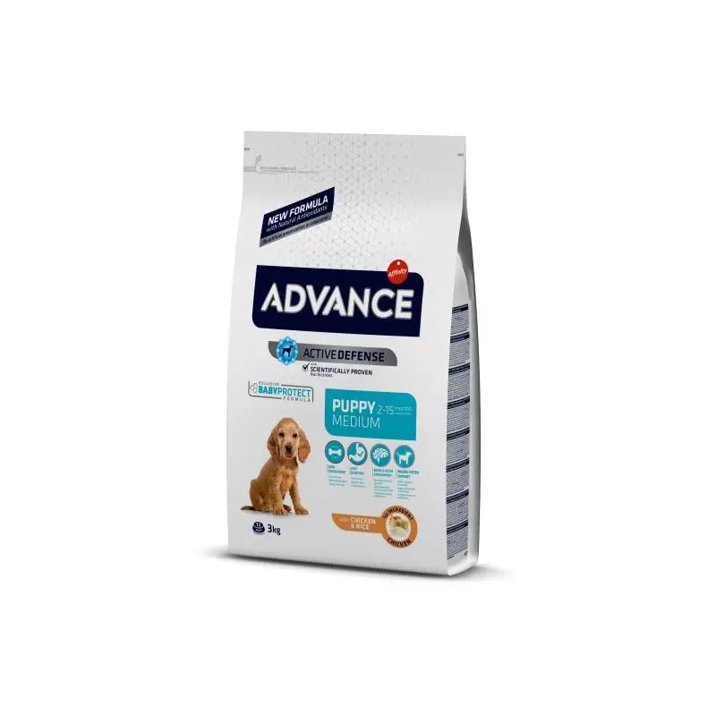 Ração para Cachorro Puppy Medium com Frango & Arroz 3Kg Advance Ração para Cachorro Puppy Medium com Frango & Arroz 3Kg Advance