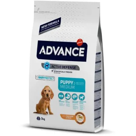 Ração para Cachorro Puppy Medium com Frango & Arroz 3Kg Advance Advance