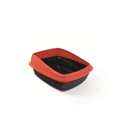 WC para Gato com Rebordo preto/vermelho 36622 Cat It Cat It