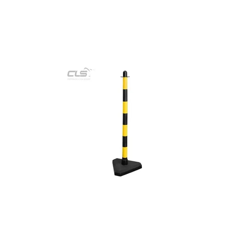 Poste de Sinalizaçao em Plástico Preto/Amarelo 90cm CLS