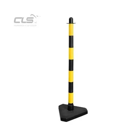 Poste de Sinalizaçao em Plástico Preto/Amarelo 90cm CLS CLS