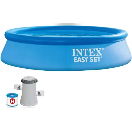 Piscina Insuflável Redonda Easy Set com Bomba 244x61cm 28108NP Intex Intex
