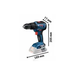 Berbequim com Percussão 18V 2x3Ah+GAL 18V-20+ GSB 18V-55 Professional 0615990M0E Bosch Bosch