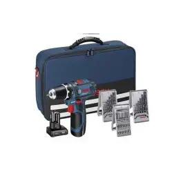 Aparafusadora sem Fio GSR 12V-15 + 1x2Ah + 1x4Ah + 39 Acessórios + Mala 0615990G6L Bosch Bosch