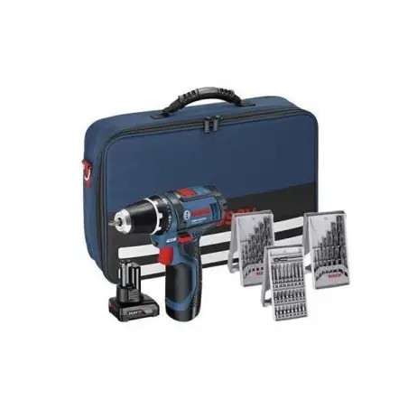 Aparafusadora sem Fio GSR 12V-15 + 1x2Ah + 1x4Ah + 39 Acessórios + Mala 0615990G6L Bosch Bosch