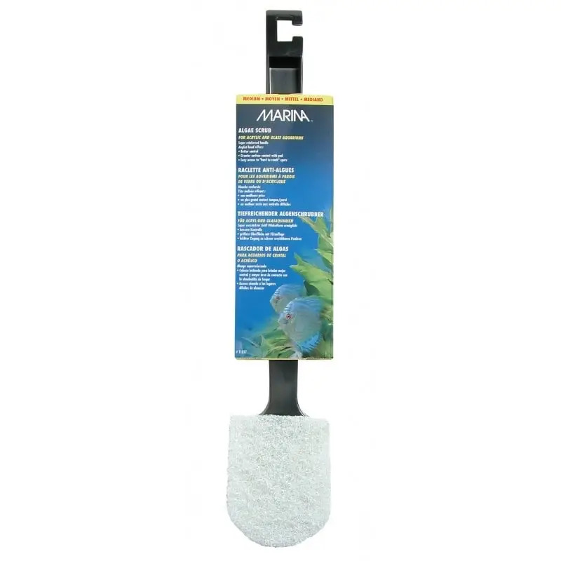 Limpa Vidro de Aquário com Cabo Plástico 33cm Marina Limpa Vidro de Aquário com Cabo Plástico 33cm Marina