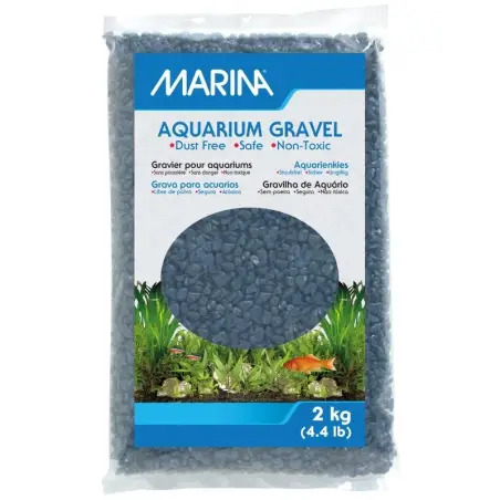 Areia Decorativa Azul Mar 2Kg para Aquário Marina Marina