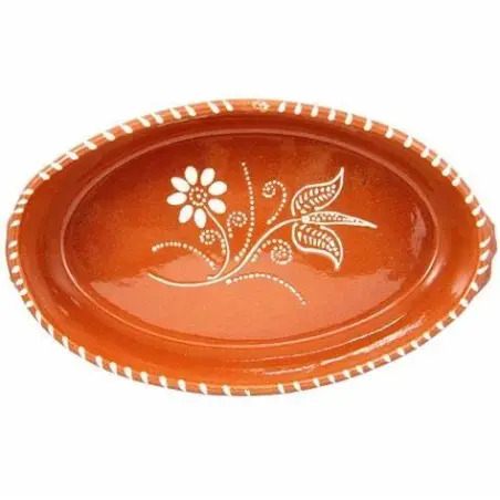 Assadeira Pintada Oval N3 em Louça Regional Valpec Valpec