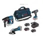 Kit GSB+GBH+GWS 18V+3 Baterias 4,0Ah + Carregador 0615990M0U Bosch Kit GSB+GBH+GWS 18V+3 Baterias 4,0Ah + Carregador 0615990M0U Bosch
