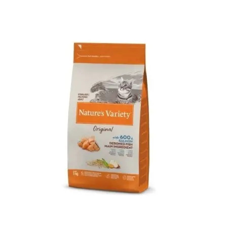 Ração Seca para Gato Esterilizado Salmão 3kg Natures Variety Natures Variety