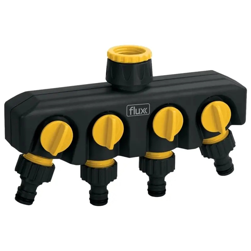 Adaptador de Rega 4 Saidas Ajustáveis 3/4" Flux