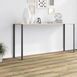 Pé Estilo Industrial em Aço Preto 800x300x40mm Rei Rei